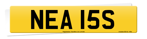 Registration number NEA 15S